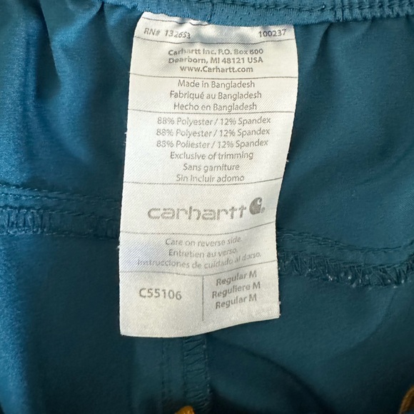 Carhartt Force® Men’s Caribbean Blue Stretch Scrub Bottoms, Medium, C155106 - Picture 5 of 13
